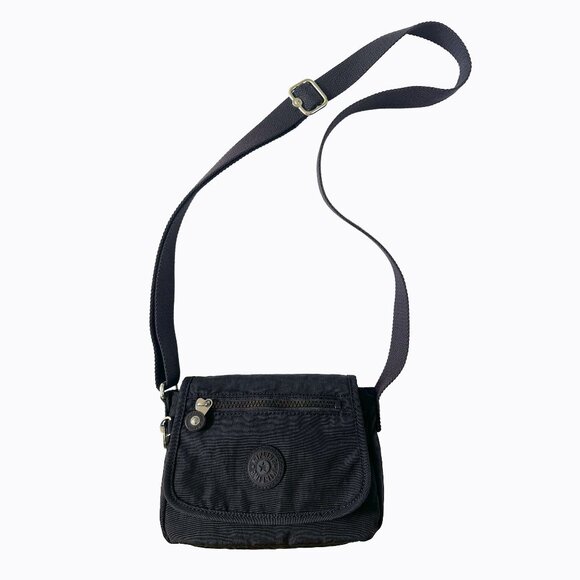 Kipling Sabian Mini Crossbody Bag Black Noir Everyday Essential Travel City Y2K - Picture 1 of 9
